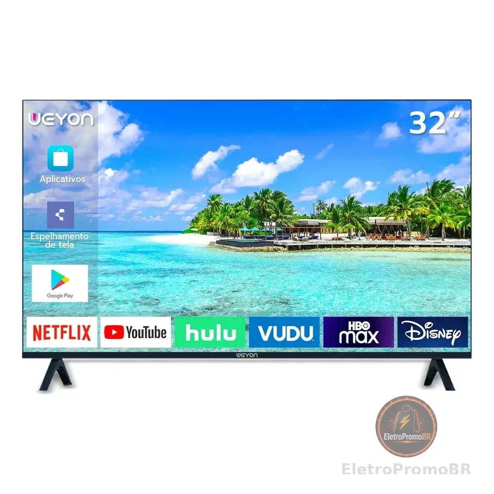 Smart Tv 32'' Led Hd Wifi 32wdsnbx 100/240v Android 14 Tv