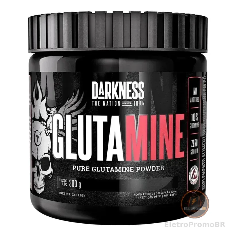 Glutamina Darkness Glutamine 300g - Tamanho 300g Sem Sabor