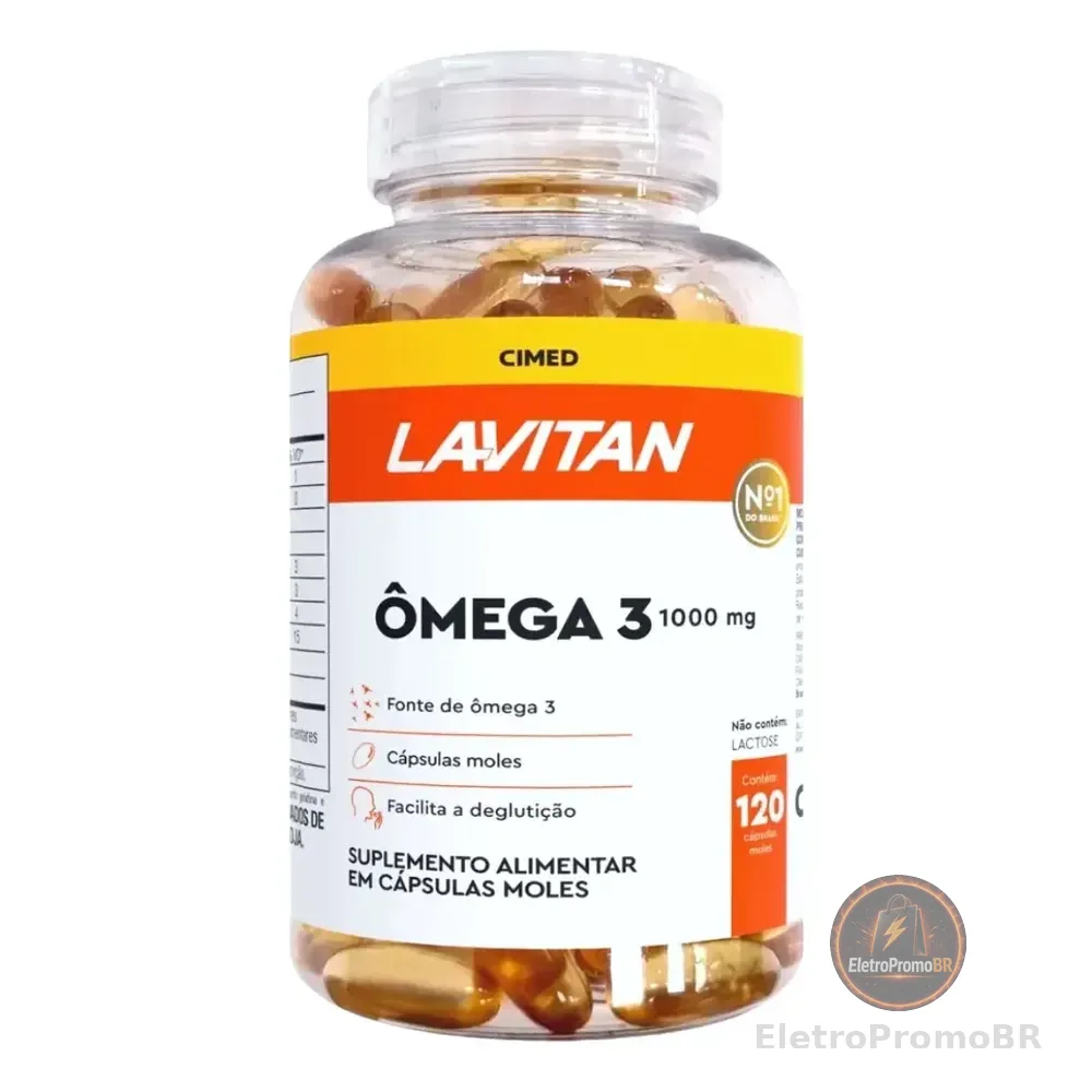 Lavitan Óleo De Peixe Ômega 3 1000mg 120 Cápsulas Cimed