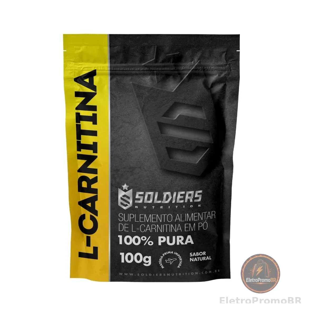 L - Carnitina 100g 100% Puro Importado - Soldiers Nutritions