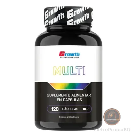 Multivitamínico 120 Cáps. Growth Supplements - Sabor Neutro (nova Fórmula)