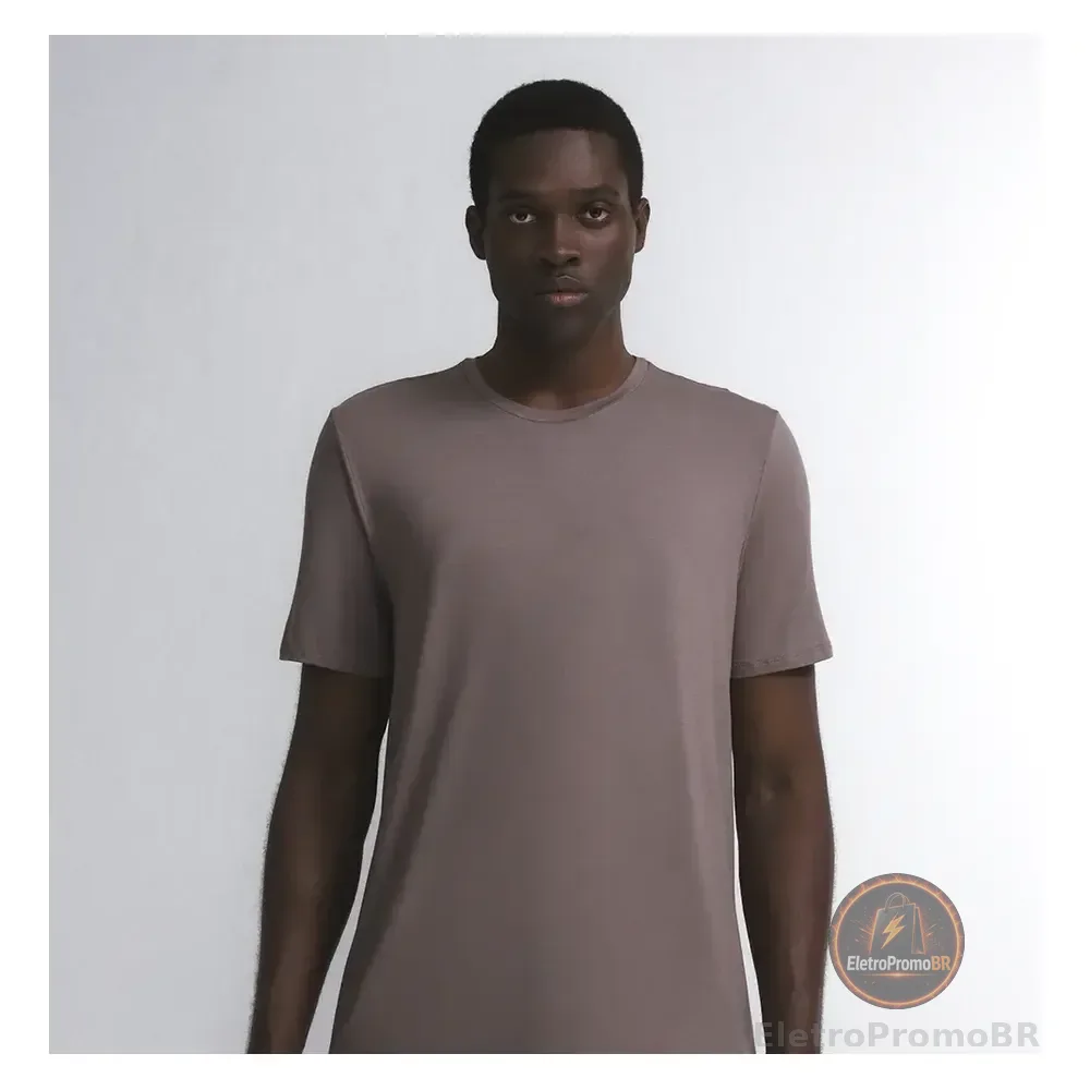 Camiseta Masculina Insider Light Marrom M Gola U