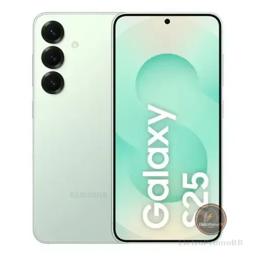 Samsung Galaxy S25 5g, 256gb, 12gb, Câmera Tripla - Verde Claro Hortelã