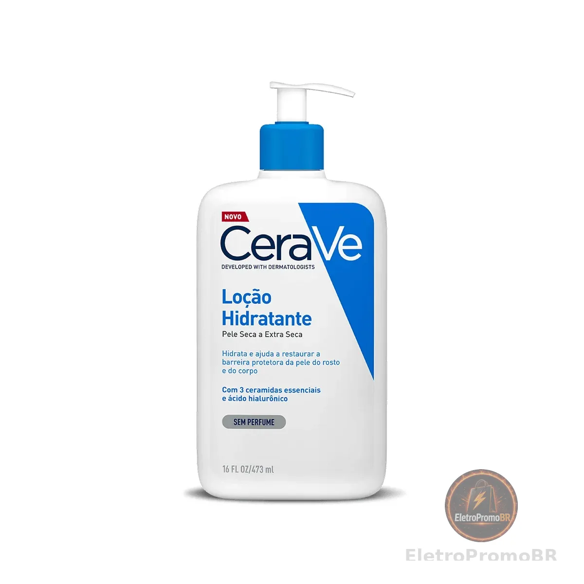 CeraVe, Loção Hidratante Corporal, com textura Fluida e Ácido Hialurônico