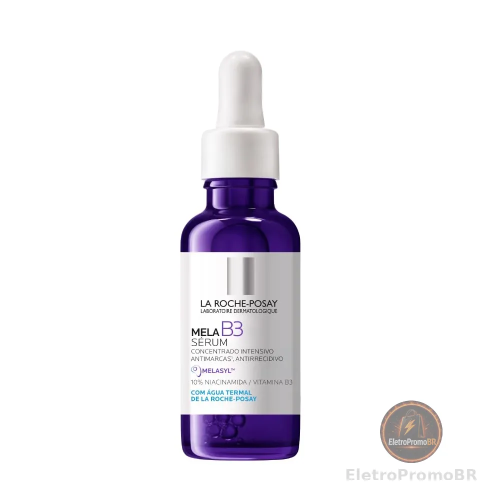 La Roche-Posay Mela B3 Sérum Antimanchas Concentrado, com Novo Ativo Melasyl™ e 10% Niacinamida, Corrige Manchas Solares e Pós-Acne, Previne Reaparecimento, 30ml