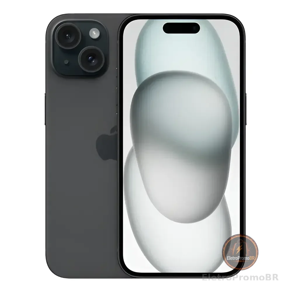 Apple iPhone 15 (128 Gb) - Preto - Distribuidor Autorizado