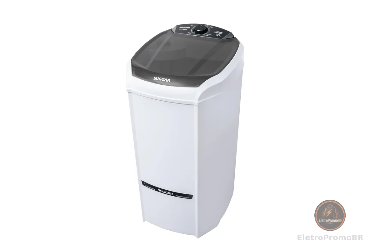 SUGGAR LAVADORA DE ROUPAS LAVAMAX ECO 10KG 110V BRANCA LE1021BR