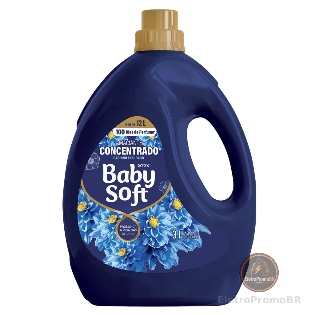 Amaciante Concentrado Baby Soft Carinho e Cuidado - 3L
