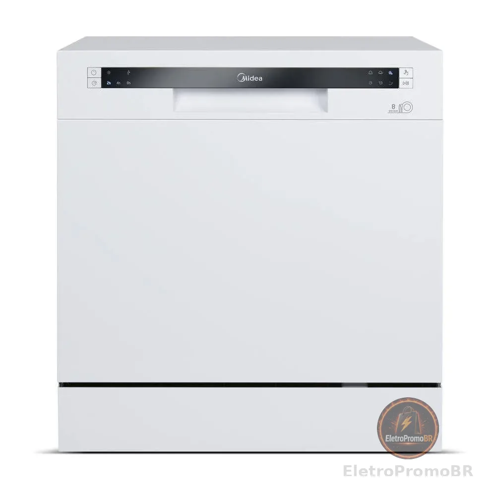 Lava Louca Midea Branca 127V 8 Serviços DWA08B1