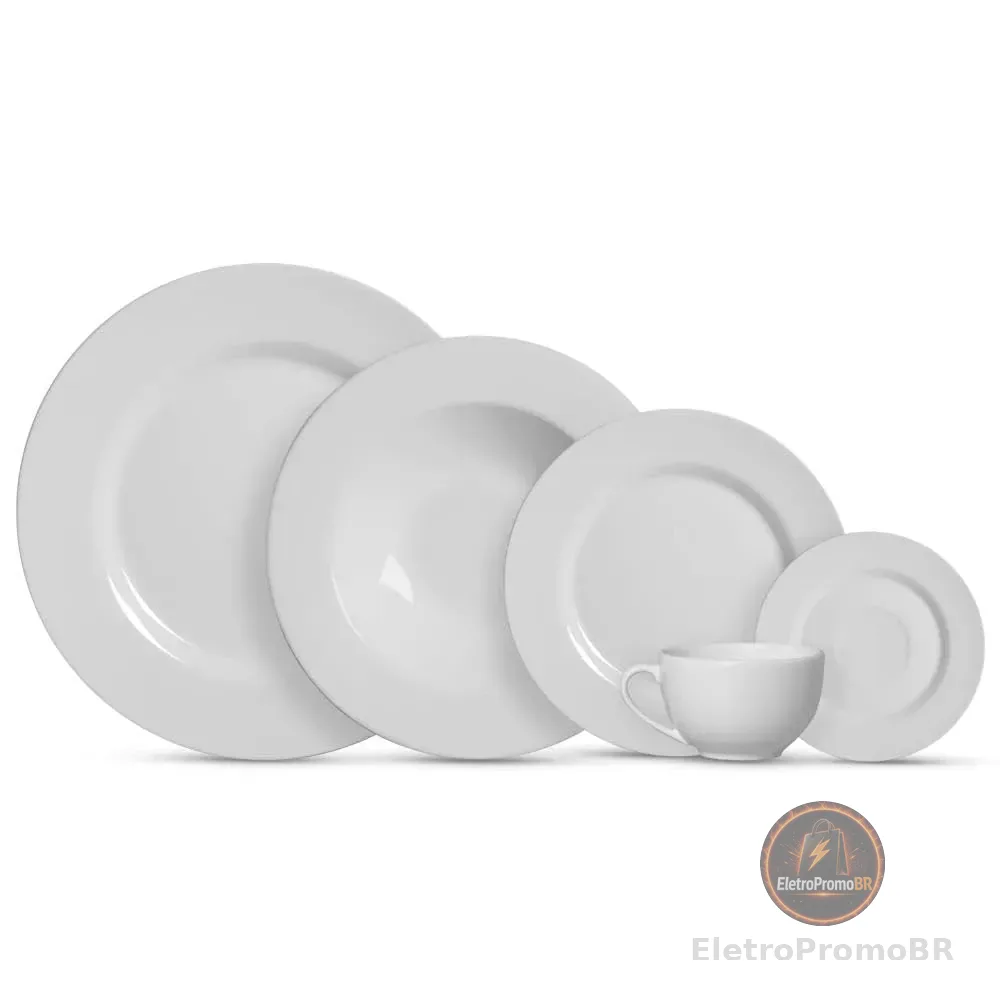 Aparelho de Jantar 20 pçs Branco Liso Alleanza