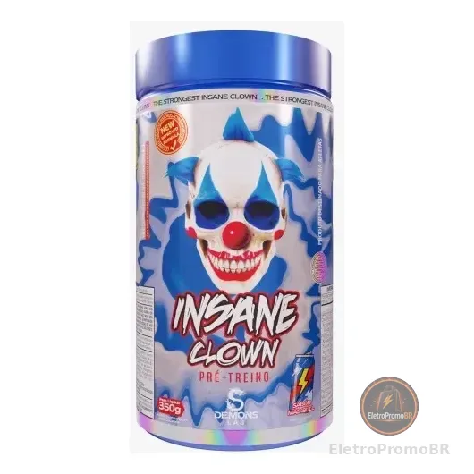 Suplemento Pré Treino Insane Clown 350g Sabor Energético Mad Bull