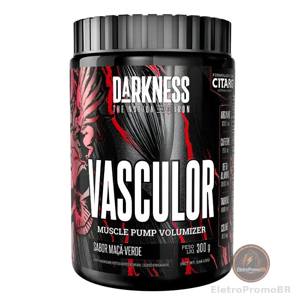 Darkness Vasculor Muscle Pump Pó 300g Maçã Verde