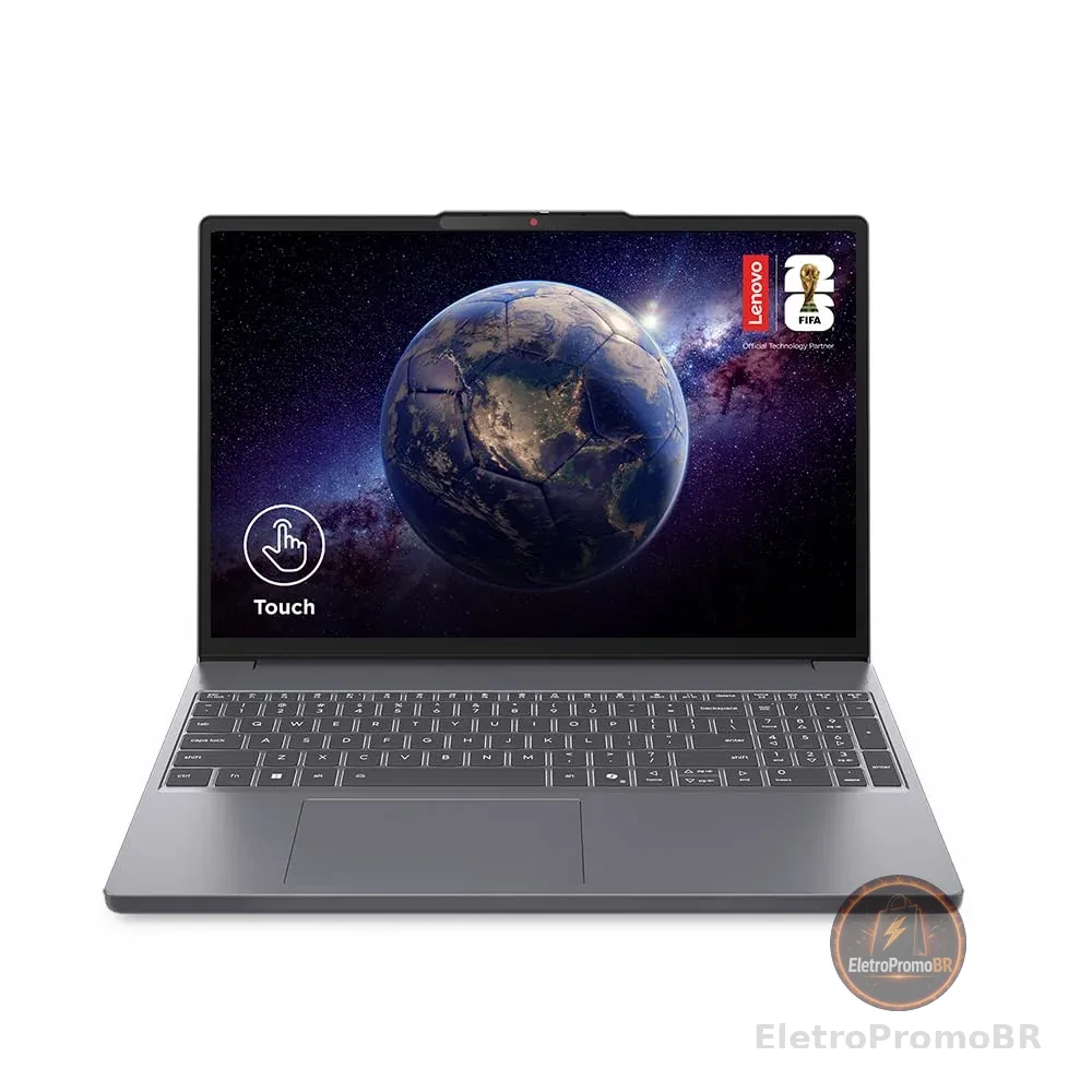 Notebook Lenovo IdeaPad Slim 3 Core i5-13420H 8GB 512GB SSD Tela 15.3" Touch Screen - 83NS000ABR W11