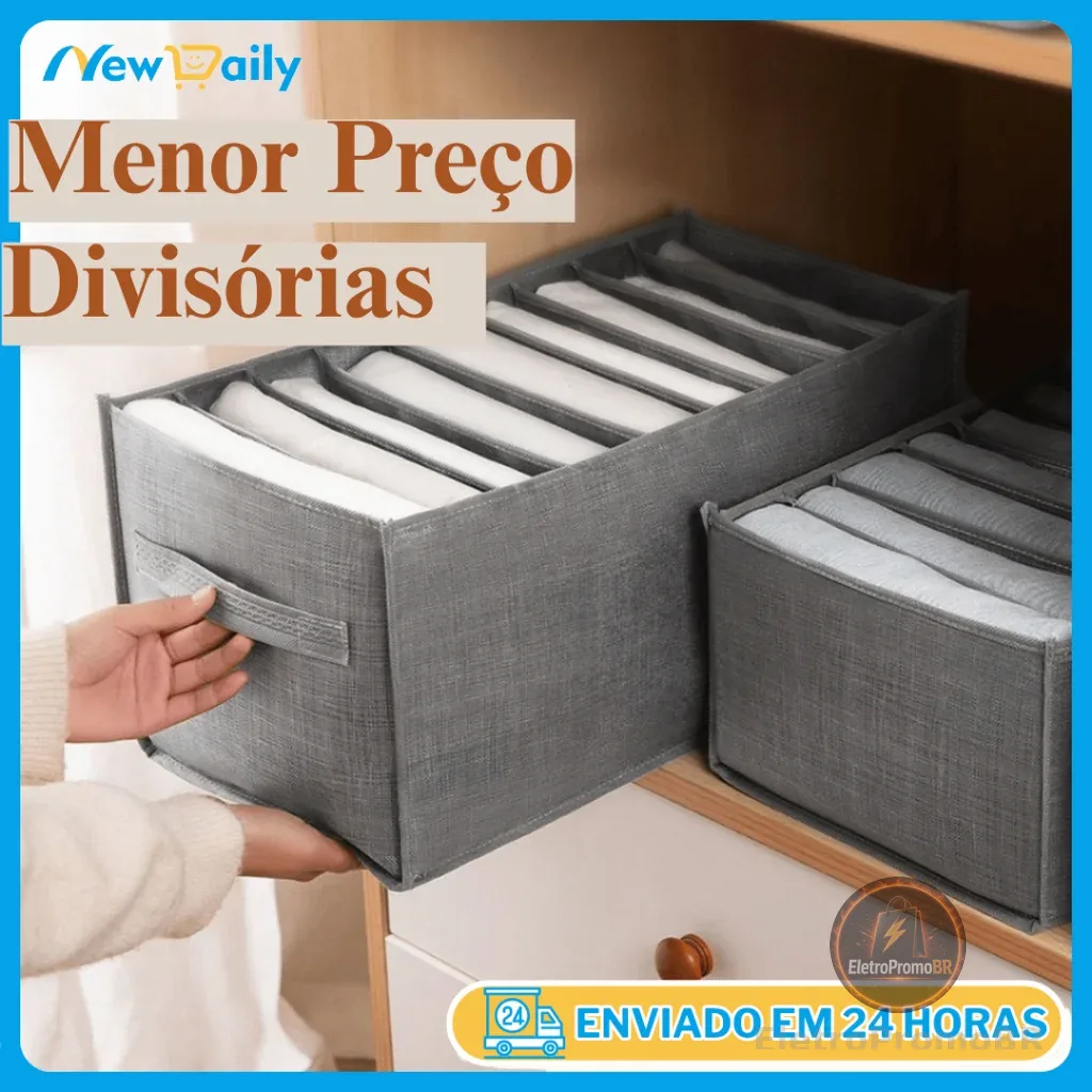 Organizador De Gavetas De Jeans Dobráveis/Roupas De Compartimento De Malha Economia De Espaço Em Casa ND-06/ND-07