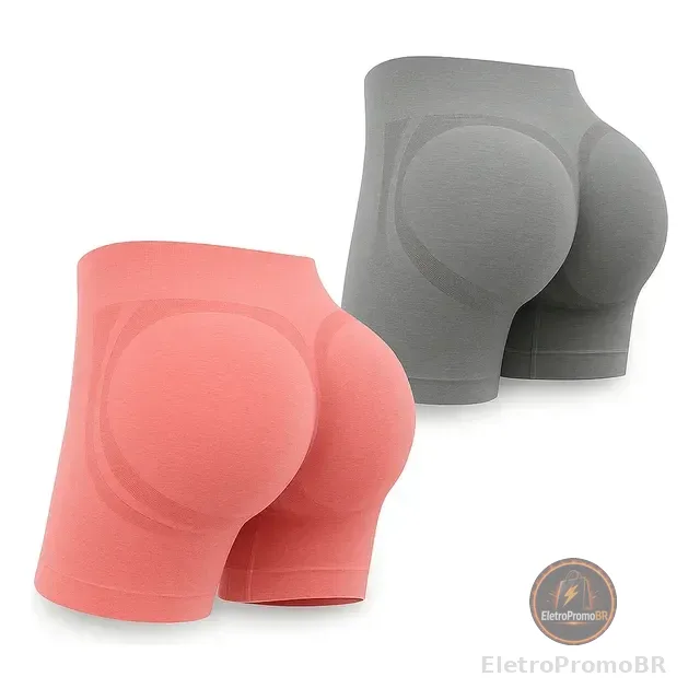 Kit 2 Shorts Levanta Bumbum Academia Feminino Fitness Yoga