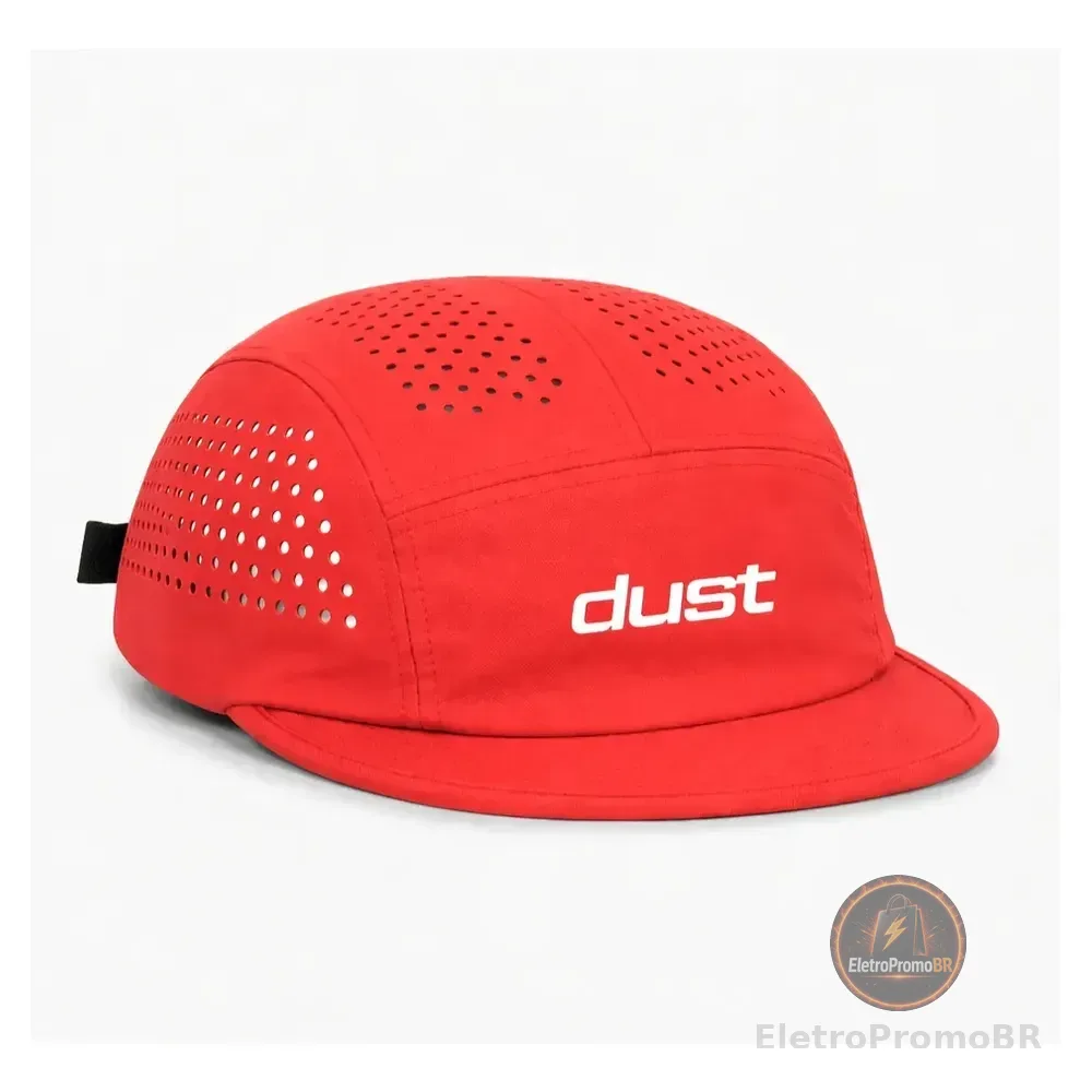 Boné Five Panel Performance Airtech Vermelho Esportivo Dust Vermelho Un Lisa