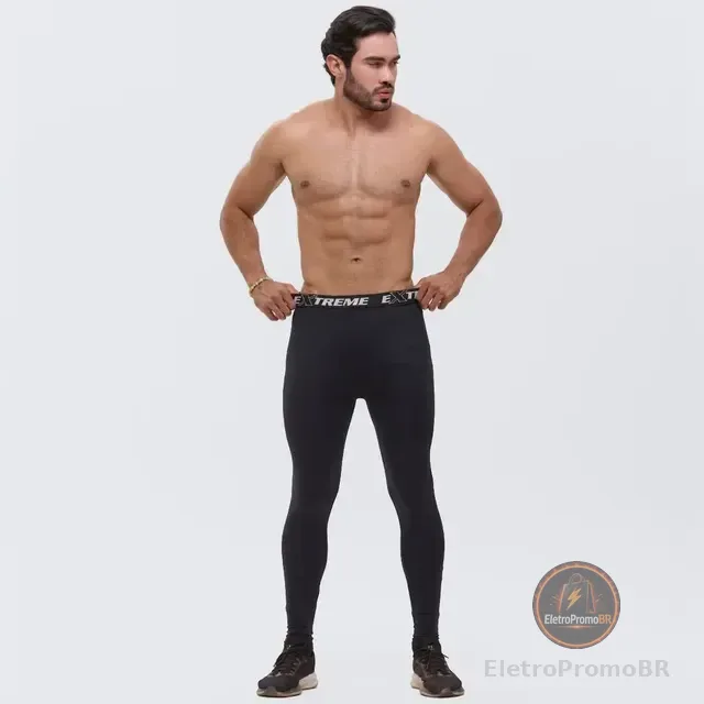 Calça Térmica Legging Masculina Segunda Pele Fitness