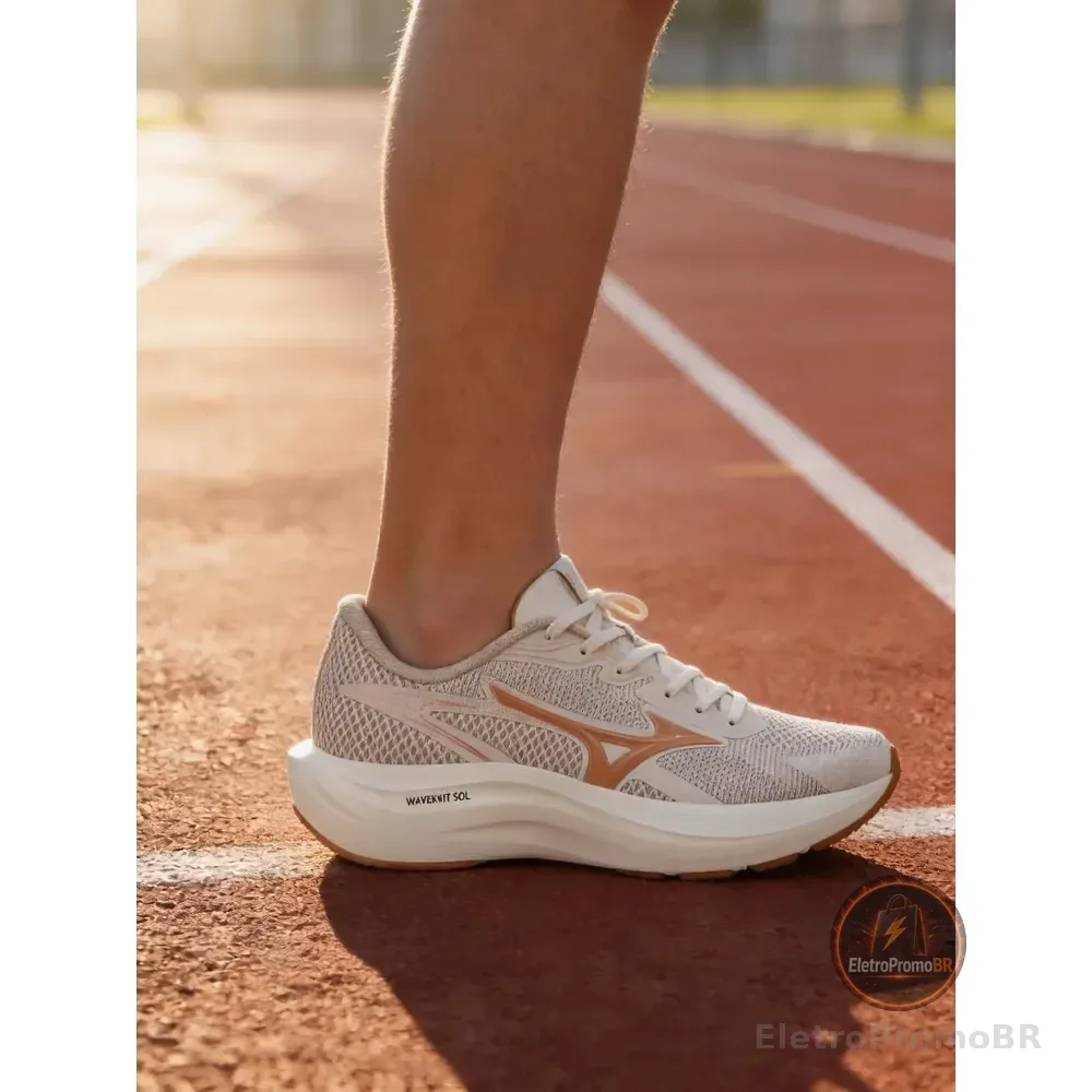Tênis Mizuno Virtue 2 - Feminino - Bege Bege 37,0 Br