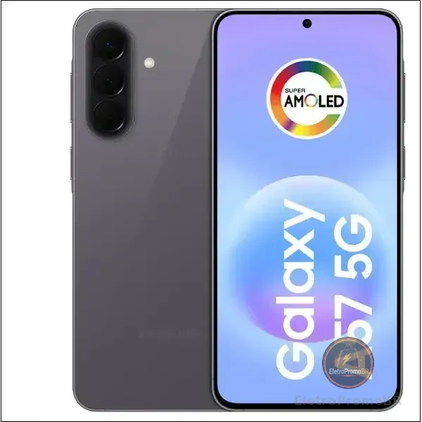 Celular Samsung Galaxy A57 5g 128gb, 8gb Ram, Câmera 50mp, Ip68, Super Amoled 6.7 , Recursos Ai -cinza