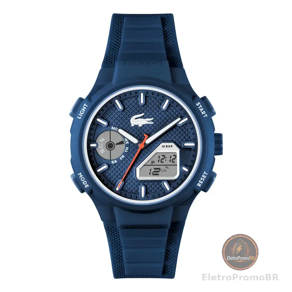 Relógio Lacoste Lc33 Masculino Borracha Azul 2011370