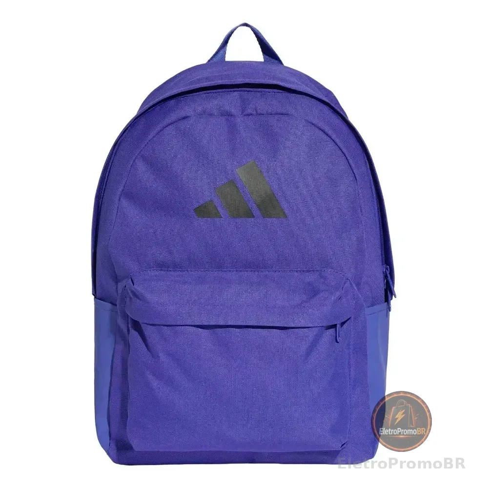 Mochila Classic 3 Bar Logo adidas Violeta-escuro Liso