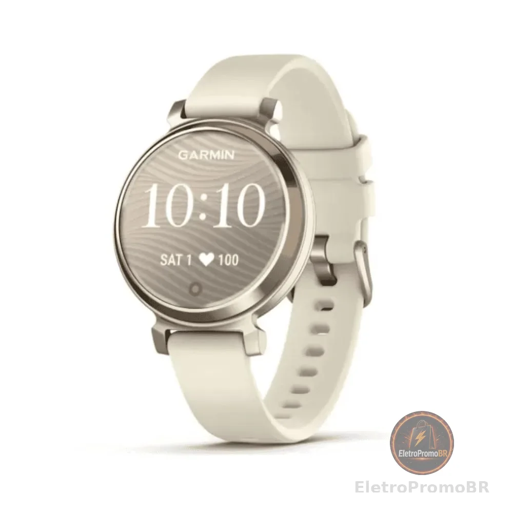 Garmin Relógio Lily 2 Sport Dourado com Branco 35mm com Monitor de Atividades