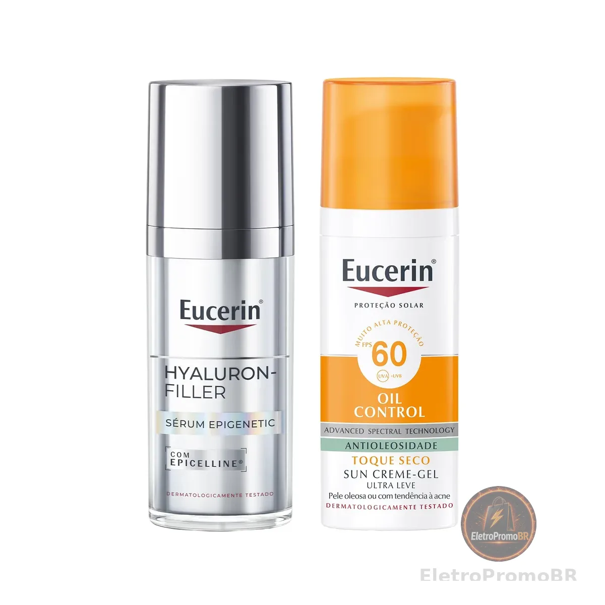 Kit Eucerin Sérum Facial Anti-Idade Epigenetic 30ml + Eucerin Protetor Solar Facial Oil Control FPS 60