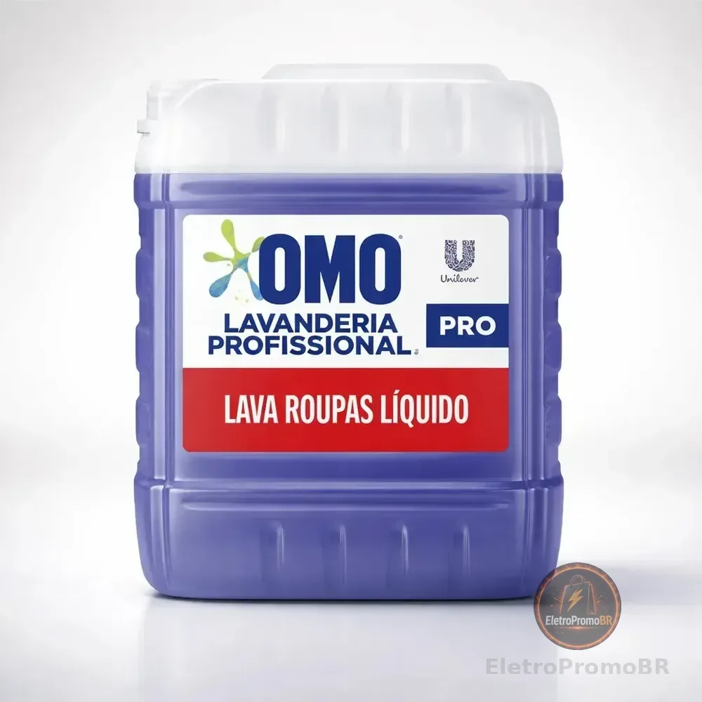 Lava Roupas Líquido Omo Lavanderia Profissional Lavagem 7 L