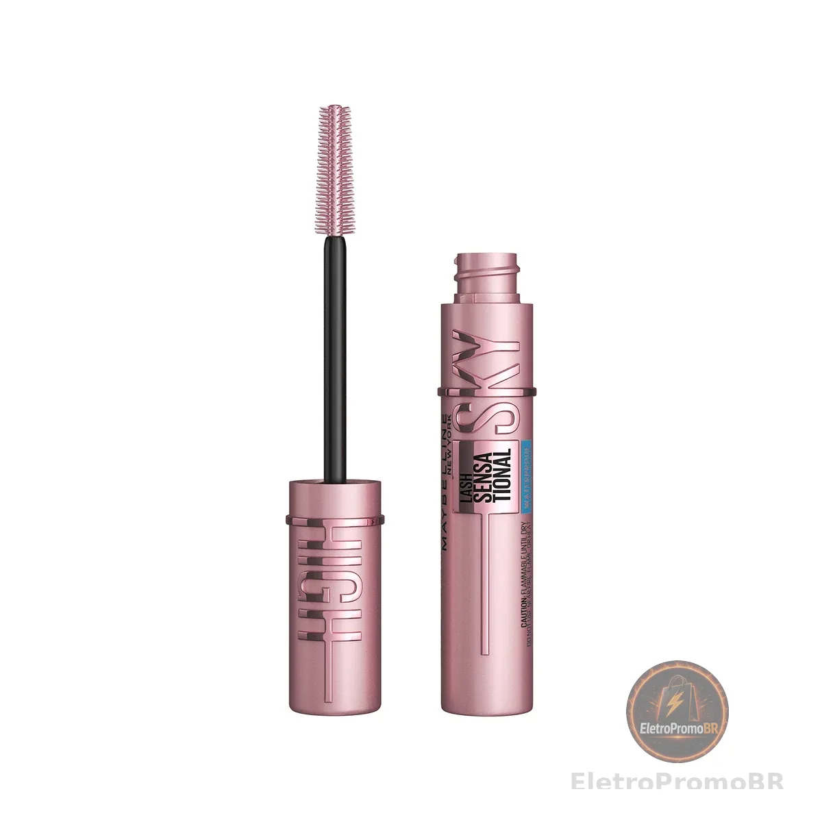 Maybelline Ny Máscara de Cílios Lash Sensational Sky High À Prova D'Água, Preto 6 ml