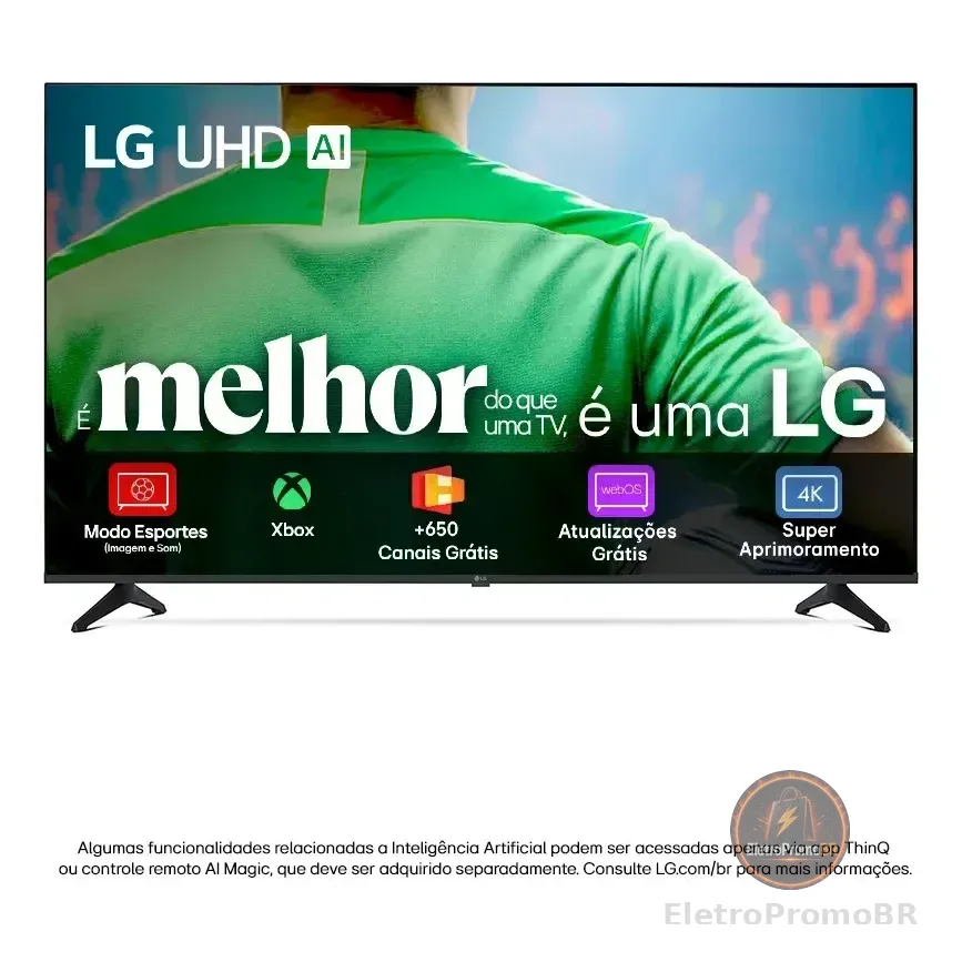 Smart Tv LG Uhd Ai Ua75 43 Polegadas Hdr10 Pro Processador 7 Ai Ger8 Webos 25