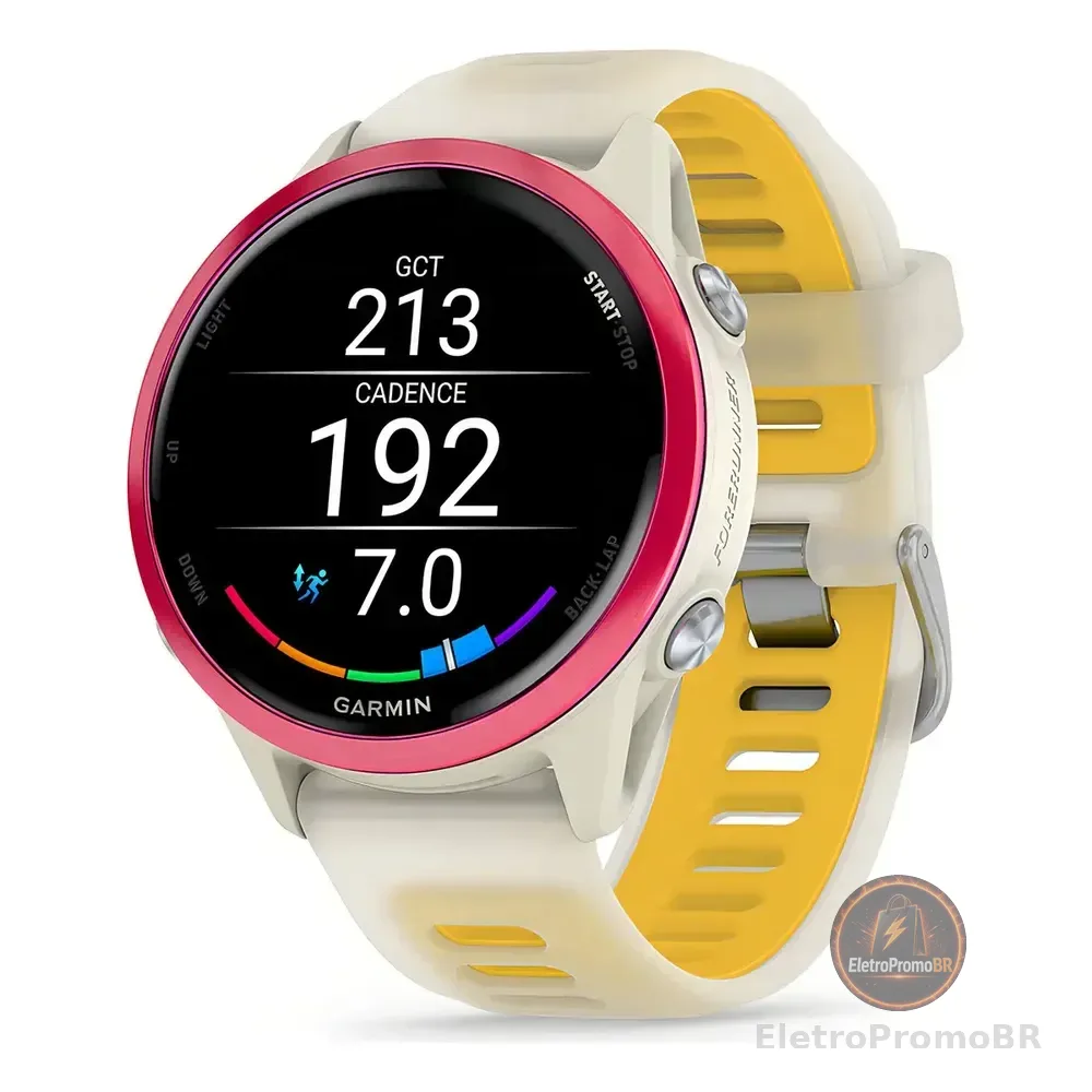Monitor Cardíaco Forerunner 570 42 Mm Framboesa Garmin