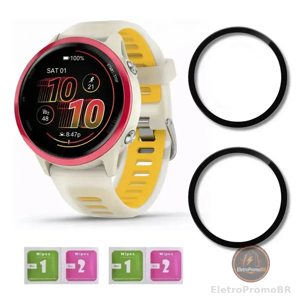 Kit 2 Película Vidro Para Garmin Forerunner 570 23 570 47mm