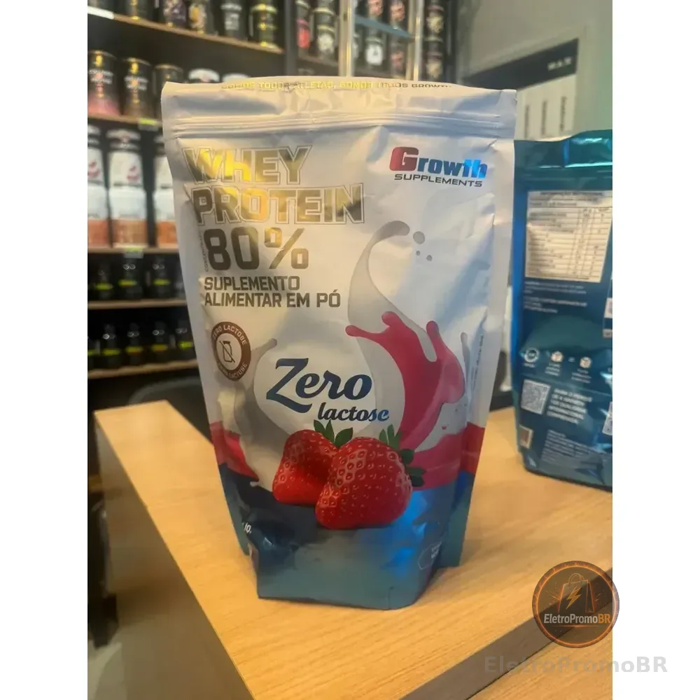 Daily Whey Protein Zero Lactose 800g Growth Supplements Morango