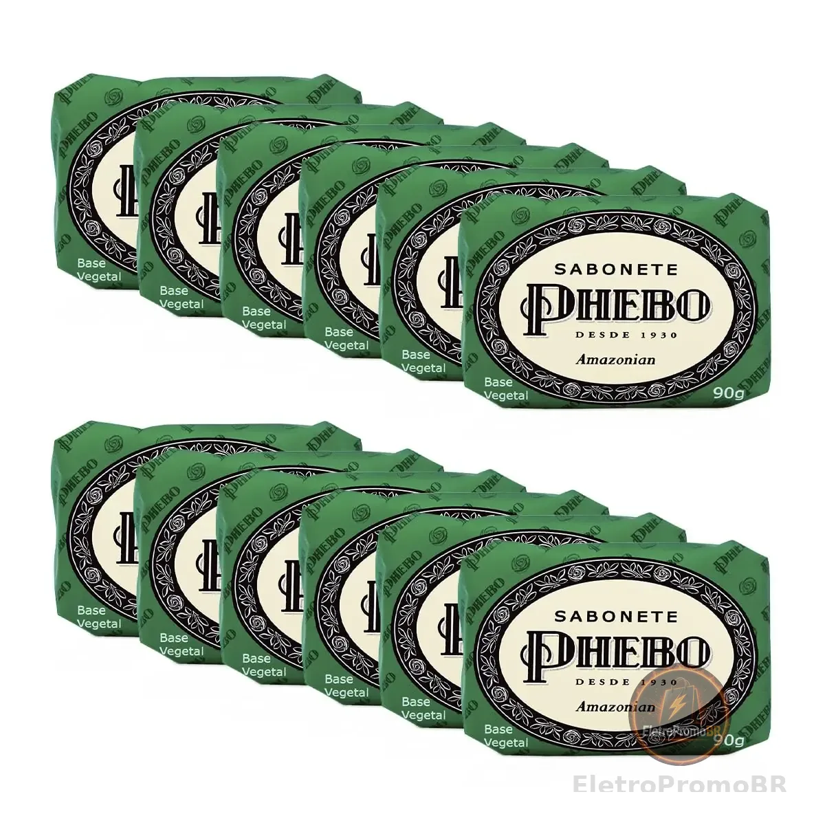 Phebo Sabonete, Amazonian, 90g, 12 Unidades