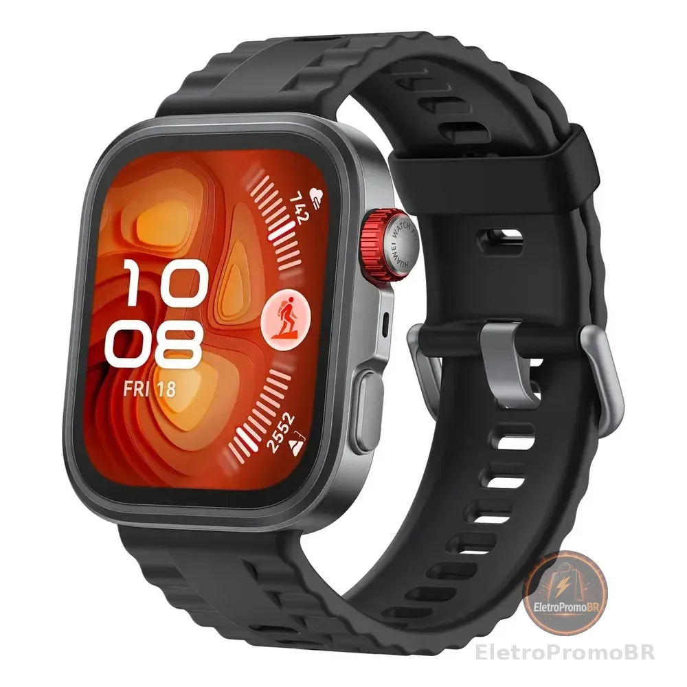 Smartwatch Huawei Watch Fit 4 Pro Sport De 40mm Preto Com Gps Cinza