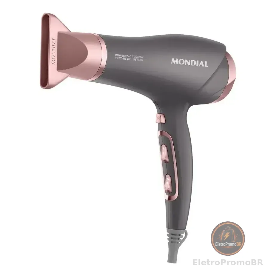 Secador De Cabelos Scn-11 2000w Grafite E Rosê Mondial Grafite-rosê 220v