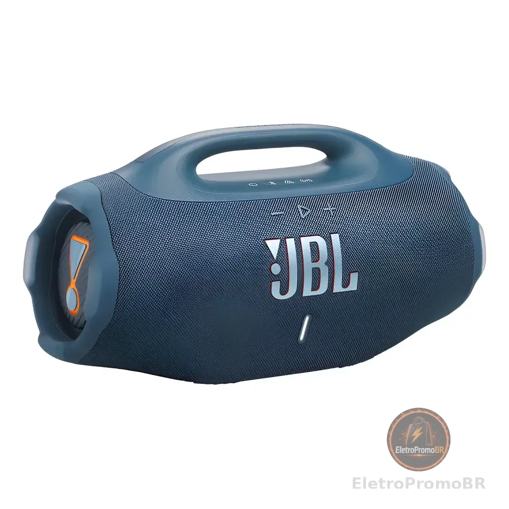 Caixa De Som Jbl Boombox 4 Bluetooth Portátil 210w Bivolt Azul