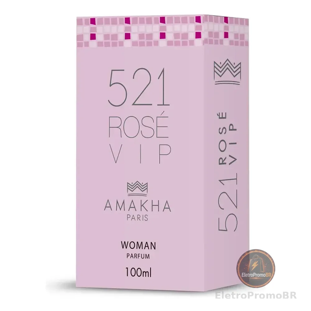 Deo Colônia Feminino 521 Vip Rosé 100ml - Amakha Paris