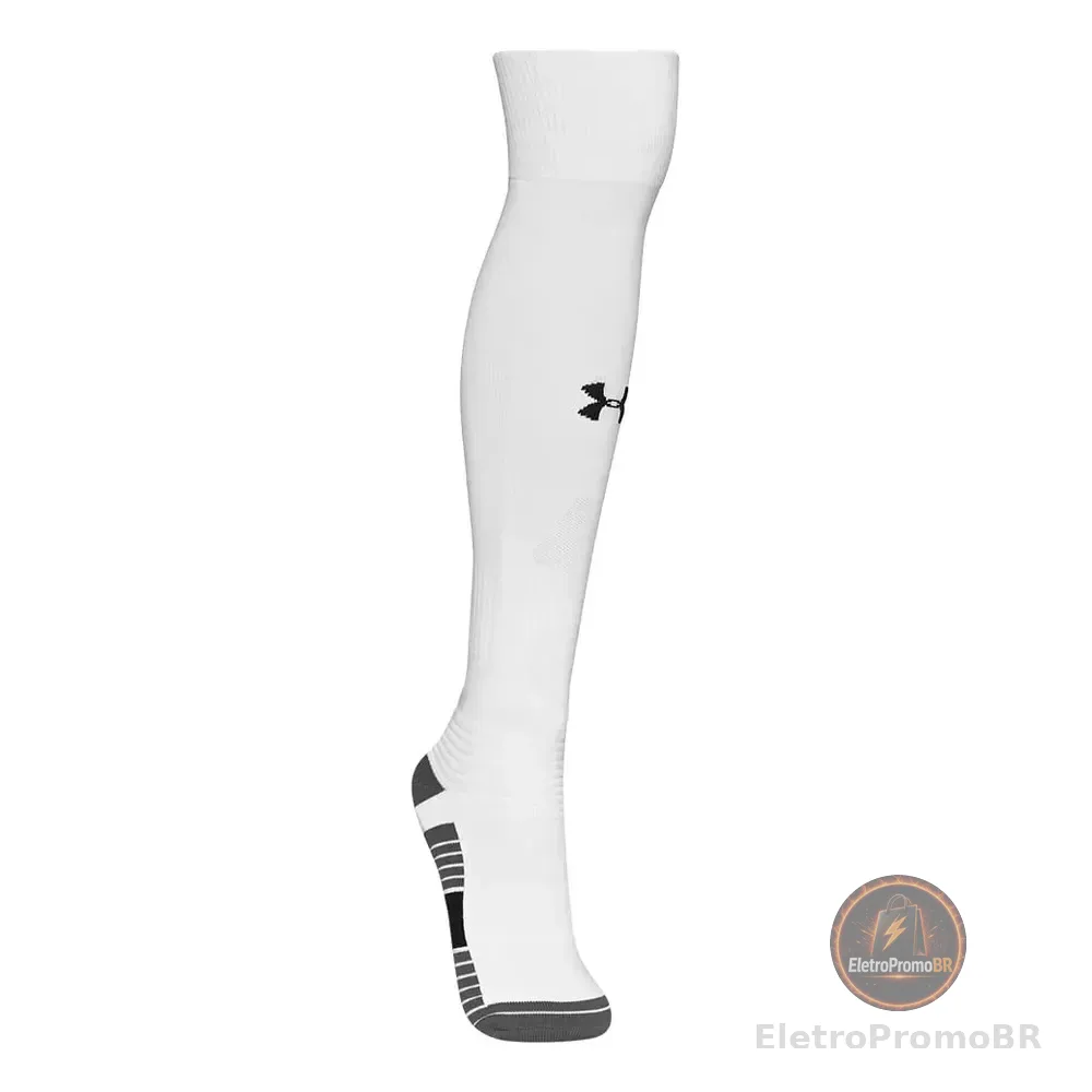 Meia De Futebol Masculina Under Armour Accelerate Otc Cor Branco Tamanho 40-46