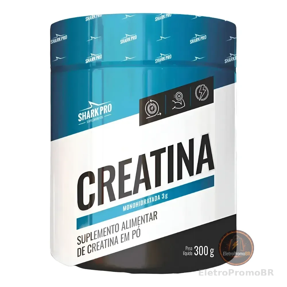 Creatina Monohidratada Shark Pro 300g Natural