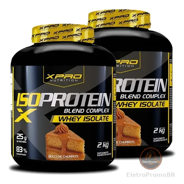 Kit 2x Whey Iso Protein Complex 2kg Xpro Nutrition