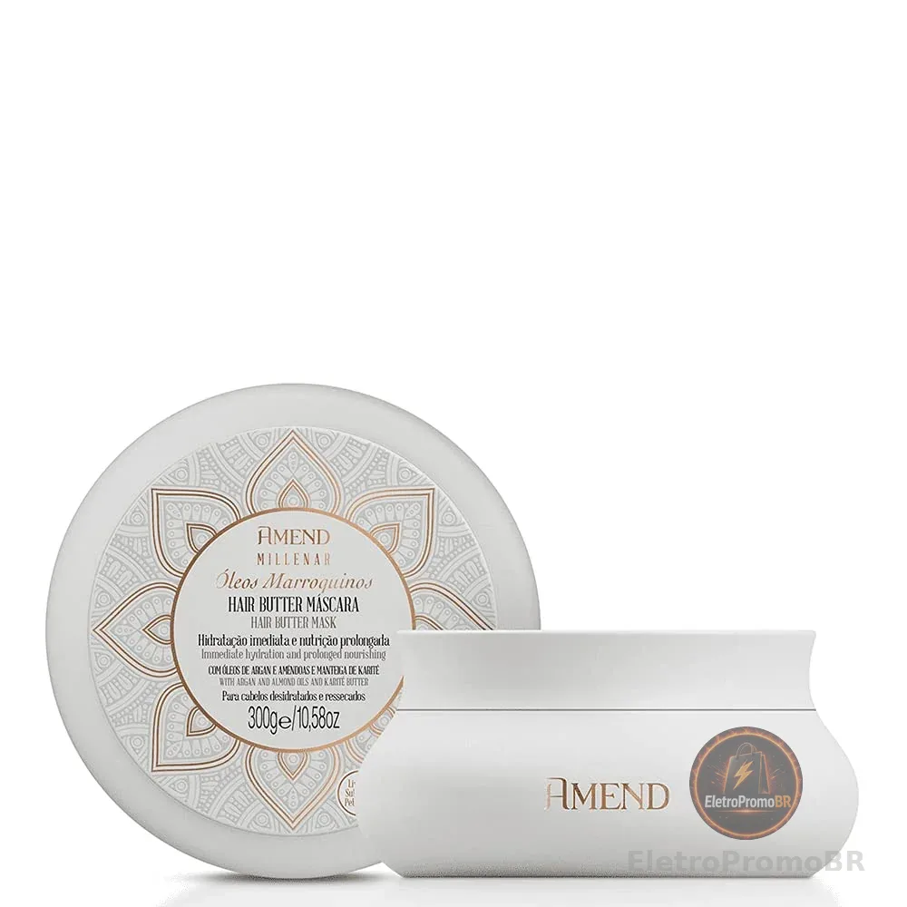 Amend Hair Butter Mascara Millenar Oleos Marroquinos 300 G