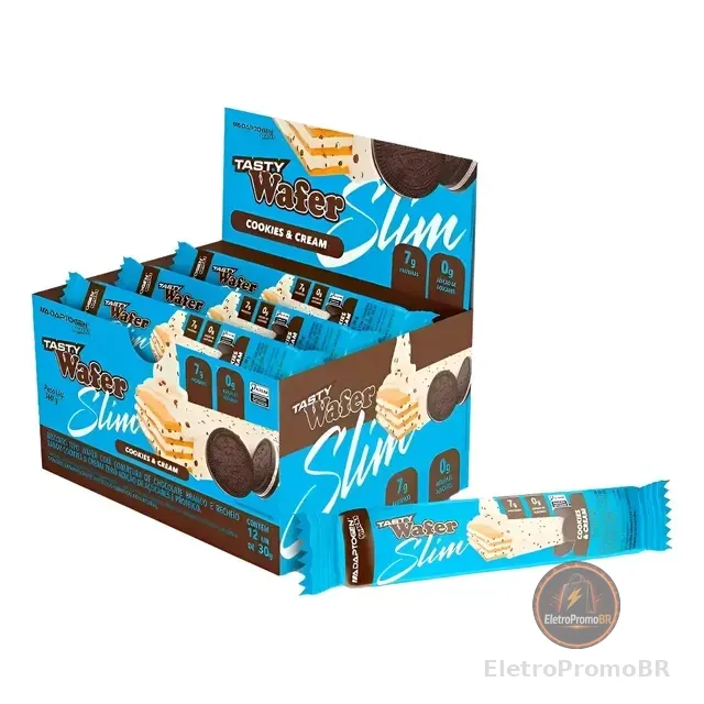 Barra Proteica Tasty Wafer Slim 30g Cx 12 Adaptogen Science