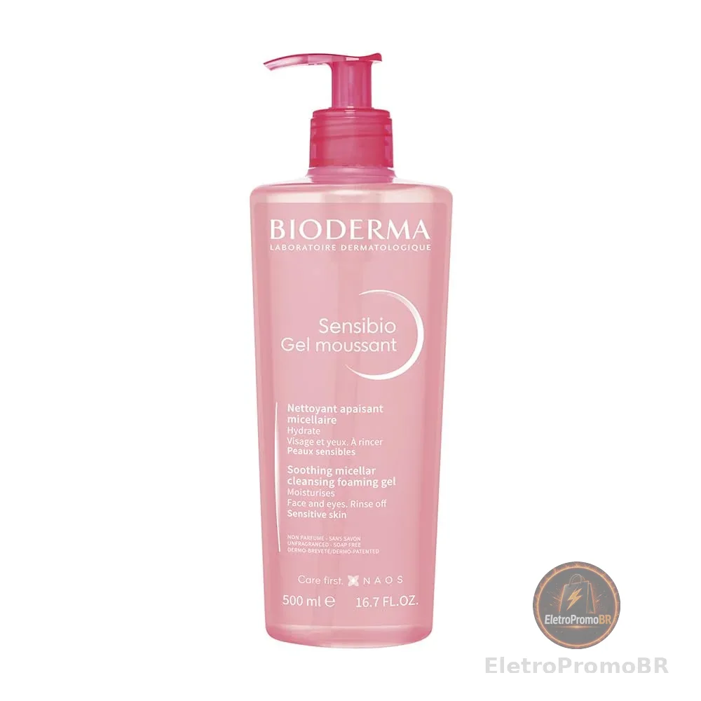 BIODERMA Gel de Limpeza Micelar Facial Sensibio Gel Moussant 525G