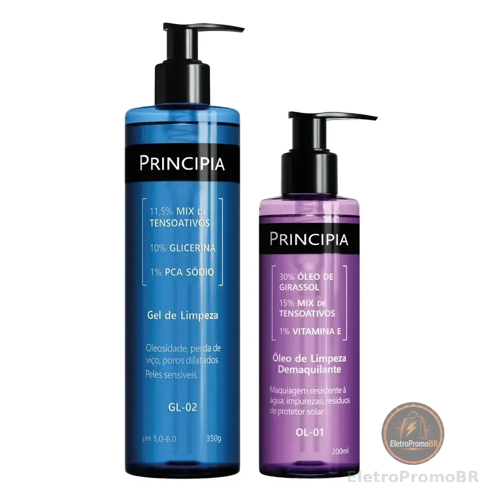 Principia Kit Limpeza Profunda Pele Sensível Gl-02 + Ol-01 Dia/noite