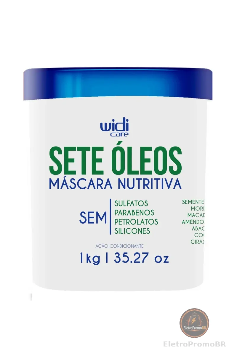 Widi Care Máscara Nutritiva Sete Óleos 1 Kg Branco Grande
