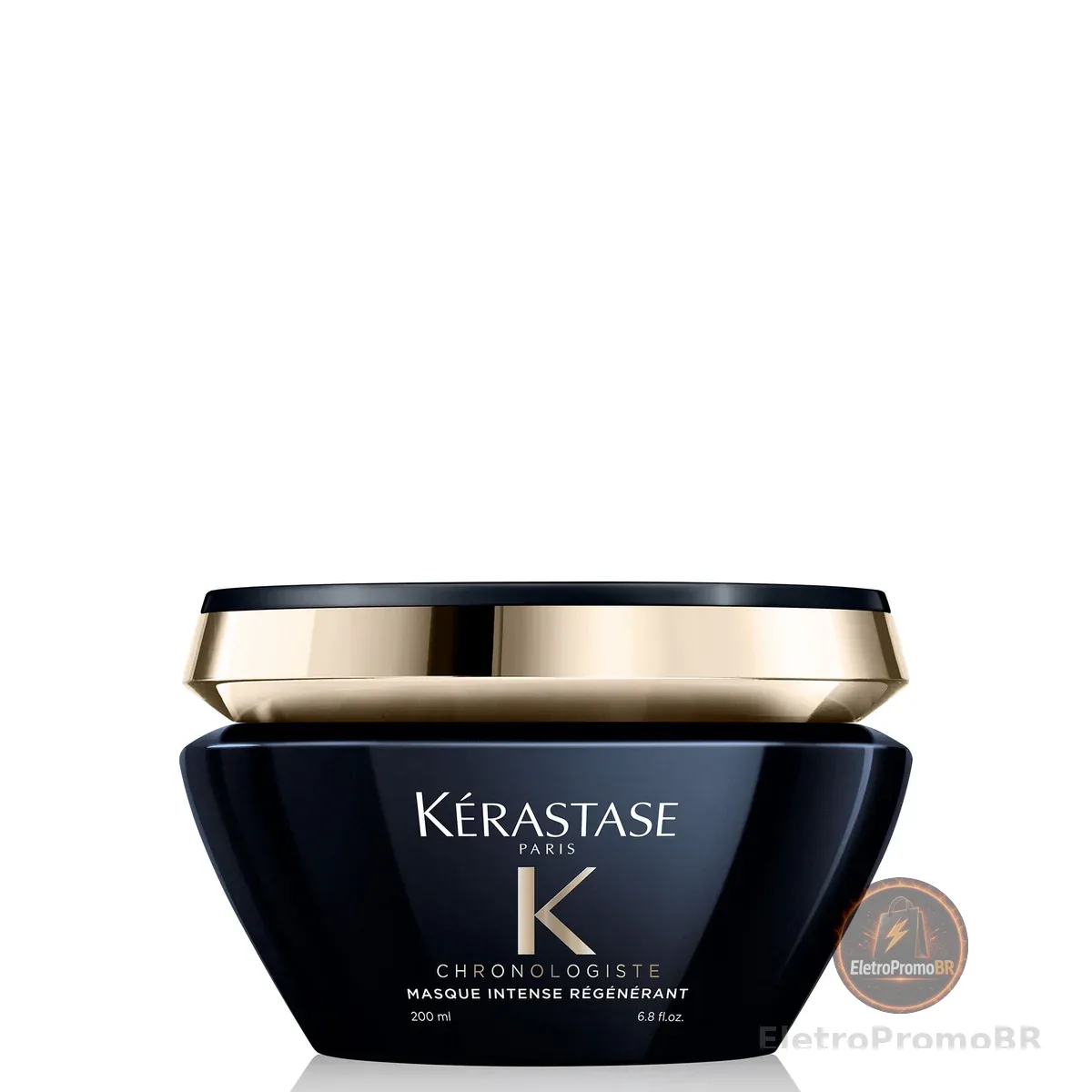 Kérastase Chronologiste Masque Intense Régénérant, Para Todos os Tipos de Cabelo, Regeneração e Hidratação Profunda, com Ácido Hialurônico e Vitamina E, 200ml
