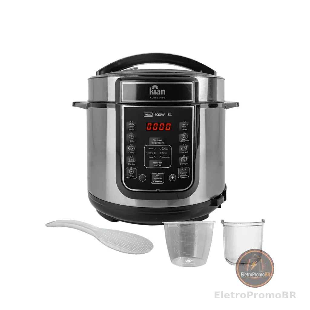 Kian Panela de Pressão 5L Elétrica Inox 127V PPE101