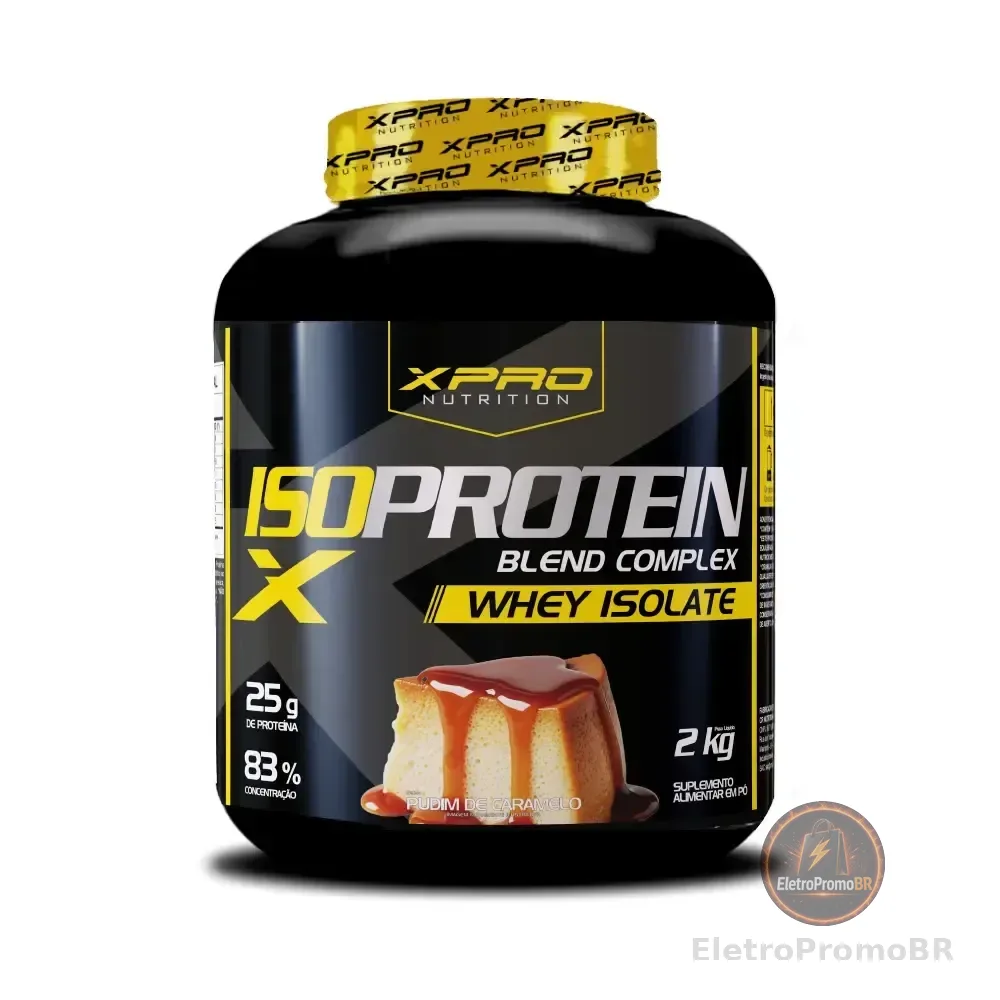 Whey Protein Isolado Iso Blend Complex Zero Açúcar Low Carb Pudim De Caramelo 2kg - Xpro Nutrition
