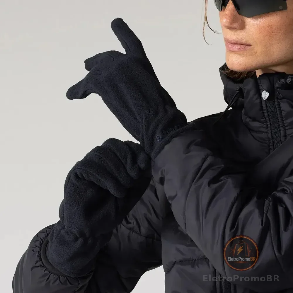Luvas Nord Fleece Com Touch Preto G Liso